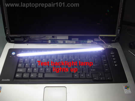 laptop screen lights up but no display