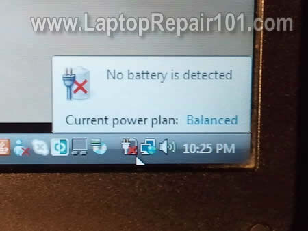Dell Laptop Battery Plugged In Not Charging Windows Vista